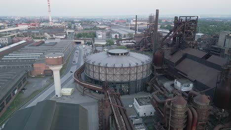 aerial shot of the lower area of vítkovice in ostrava