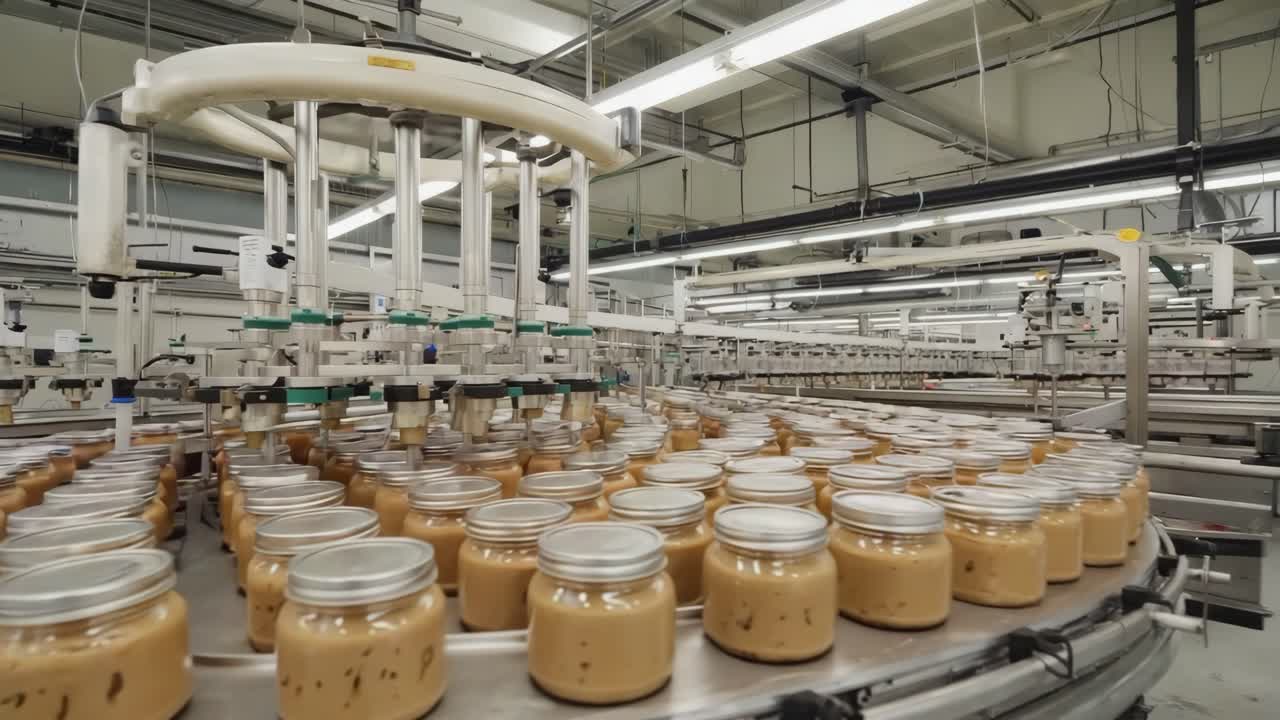 Food Processing Factory Assembly Line Production
