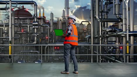 engineer at industrial plant