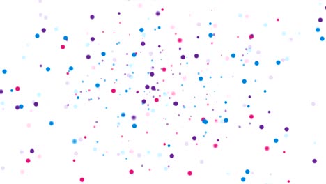 partículas de puntos púrpuras azules animación de video abstracta