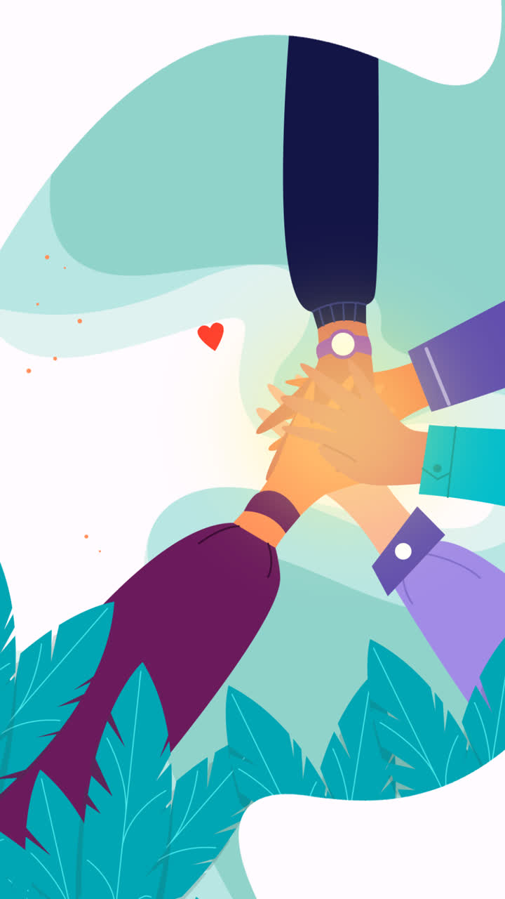 Motion Graphic of International friendship day banners set