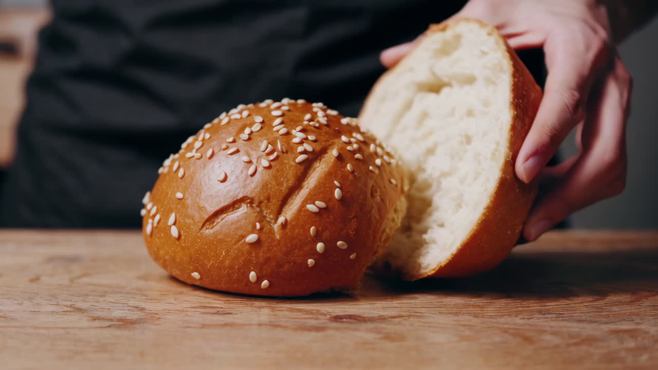 Preparing Burger Buns