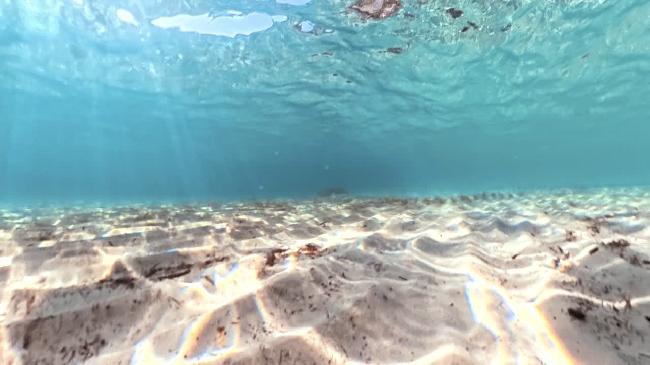 sandy bottom in the Mediterranean Sea