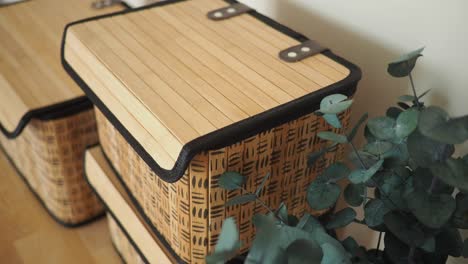 stylish bamboo storage boxes