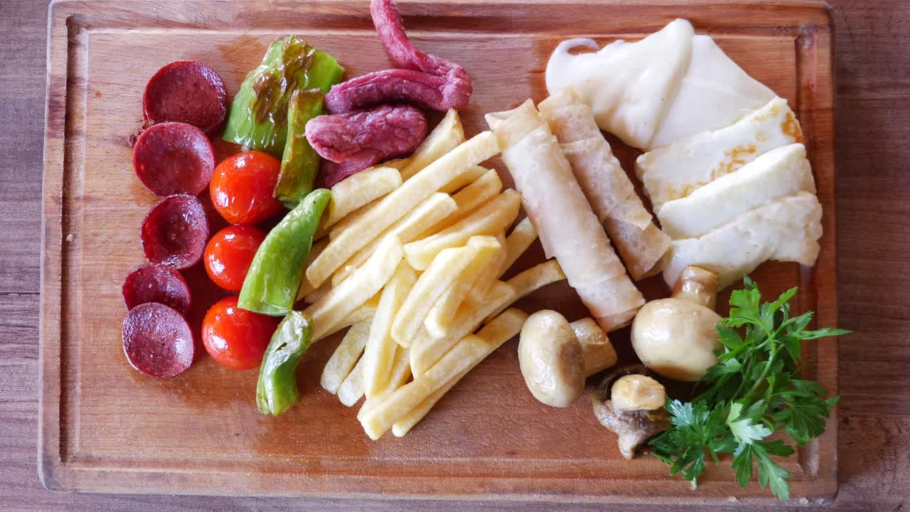 delicioso plato de aperitivo turco