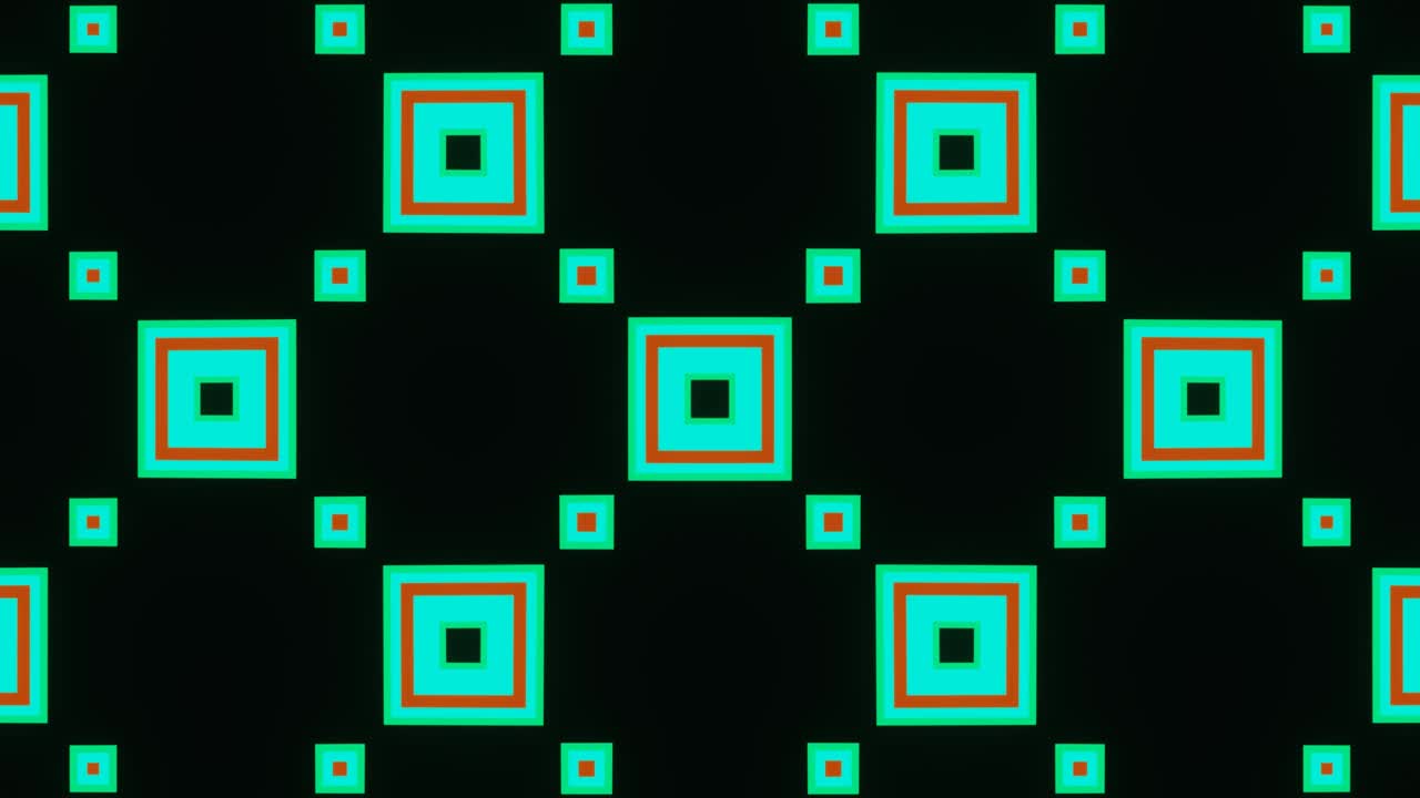 Abstraction of pulsating multi-colored shapes