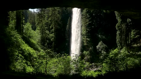 Parque-Estatal-En-Oregon-Con-Caídas-De-Plata-En-El-Bosque-Tropical-Cerca-De-Silverton-En-Estados-Unidos