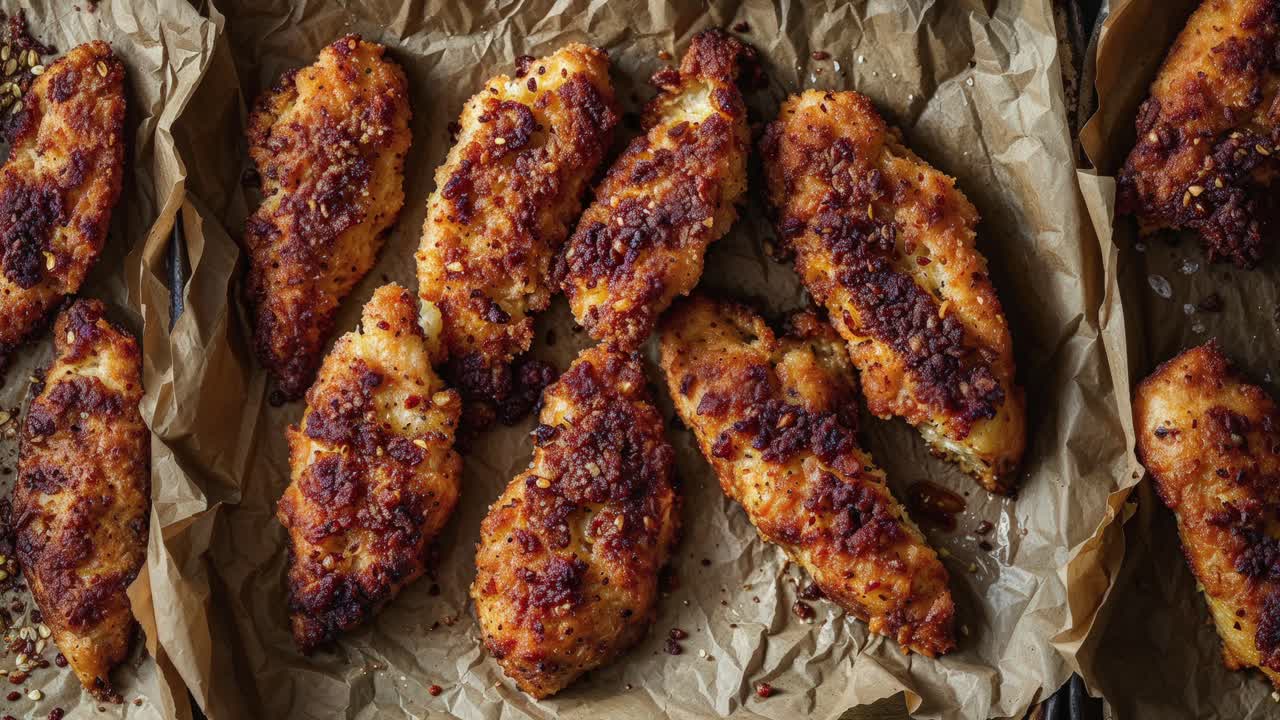 pollo panado crujiente