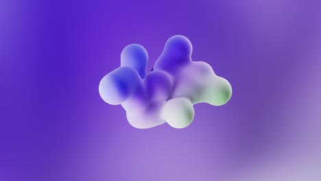 formas abstractas líquidas. animación 4k. objetos metabolos holográficos amorfos en un fondo de luz suave. renderizado en 3d.