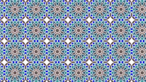 gorgeous seamless pattern white and blue-green in sliding motion