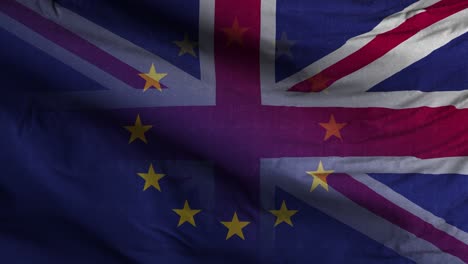 bandera de la ue con fondo ondulado texturizado 4k