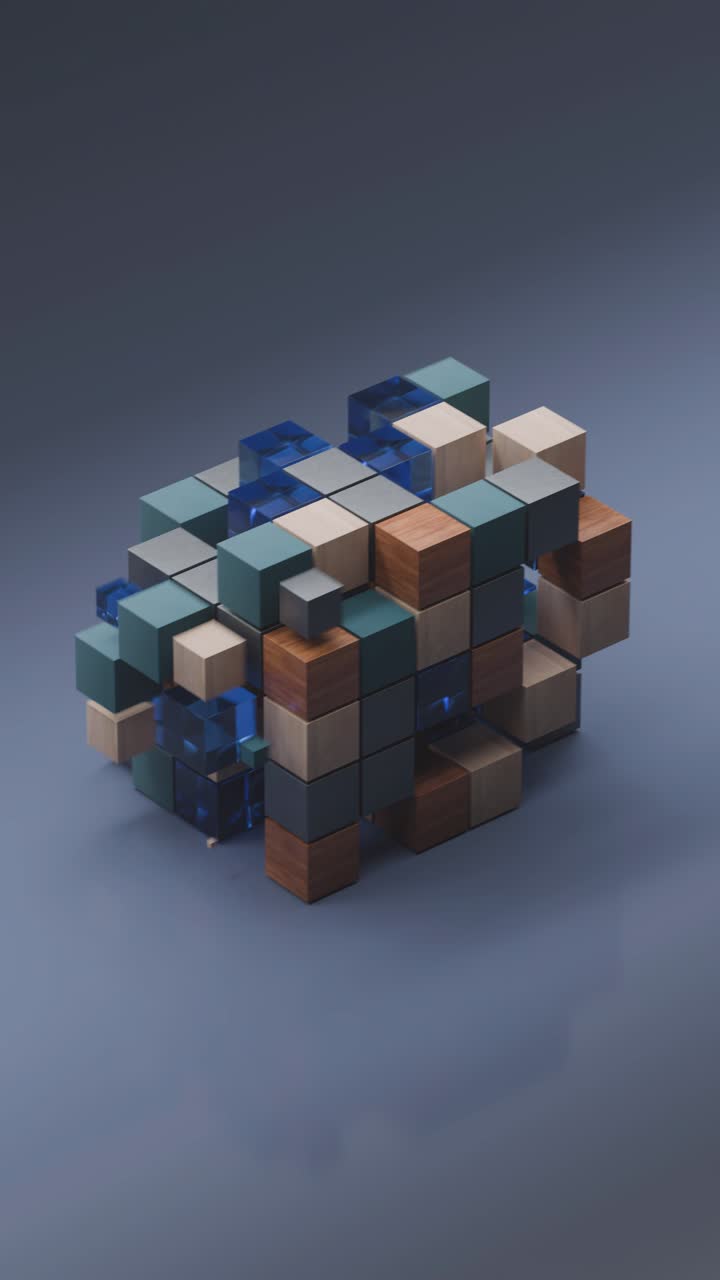 Abstract Geometric Cube Design