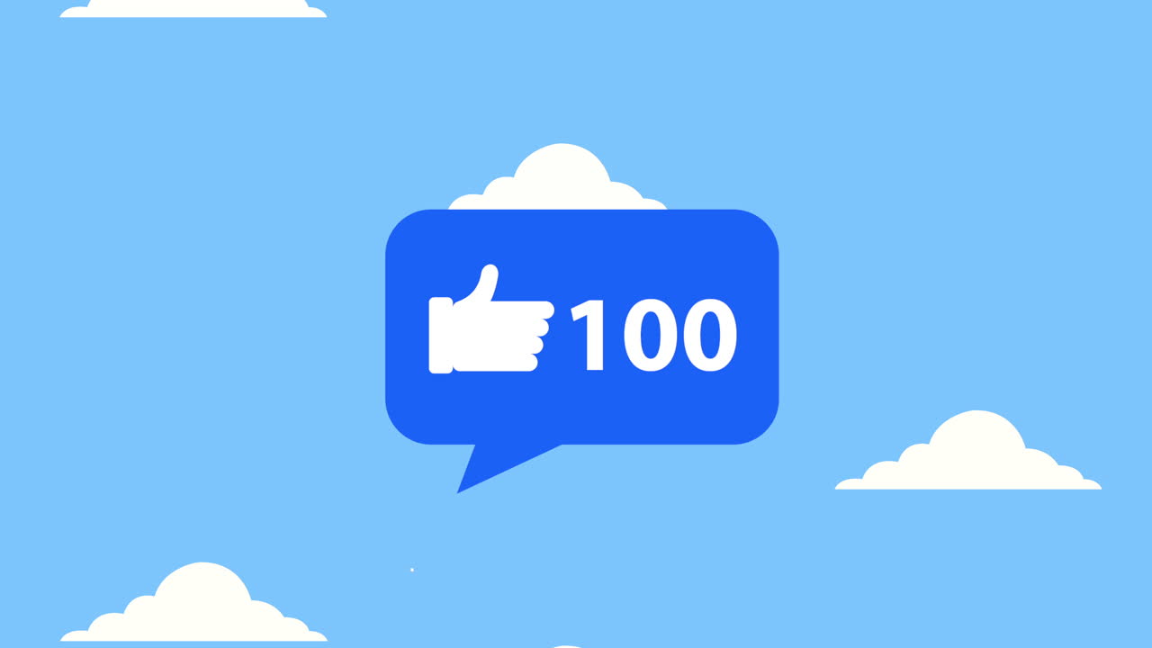 tecnologia dei social media con bolla vocale e contatore