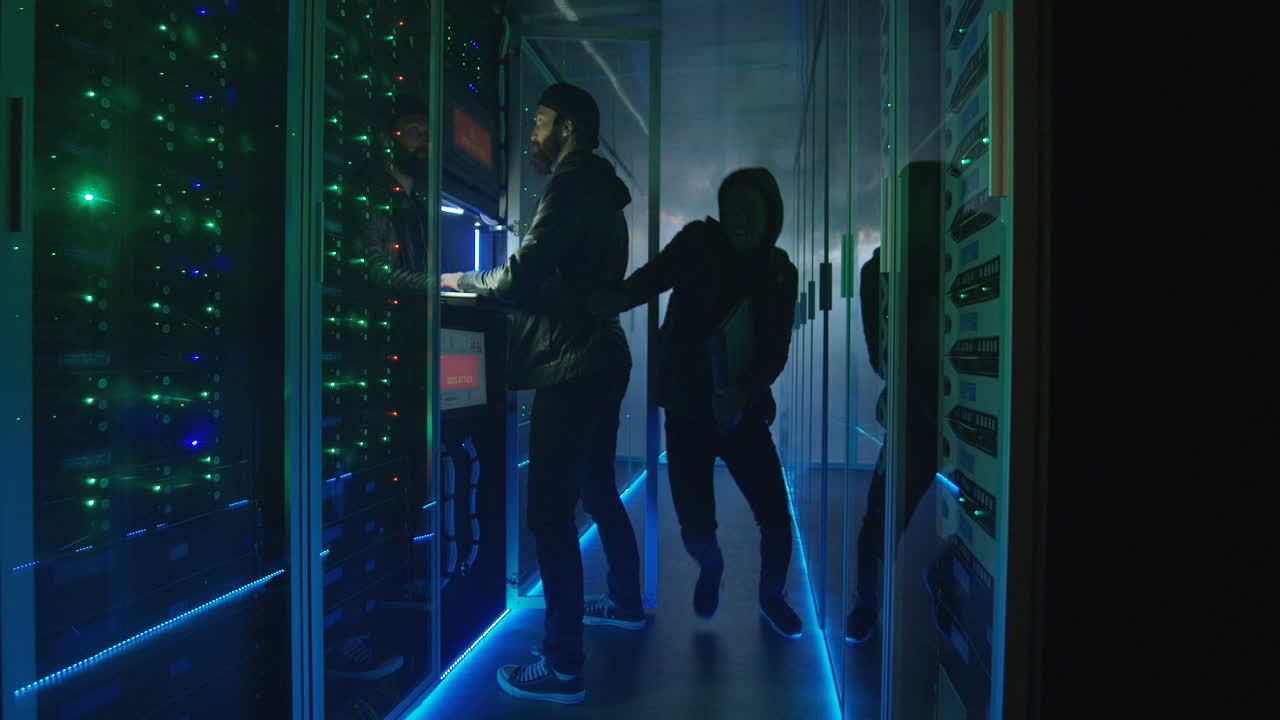 Cyberattack in a Server Room