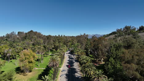 elysian park op een warme winterdag in los angeles