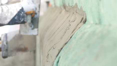 yeso de la pared exterior