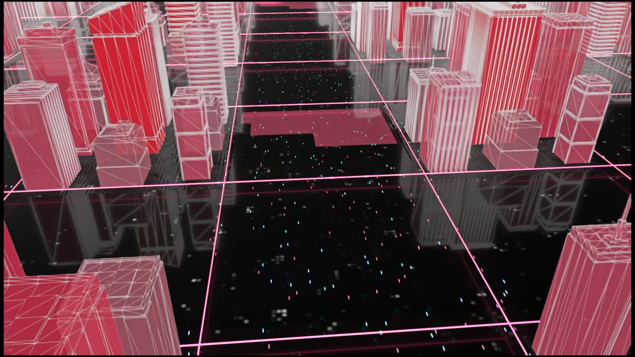 추상 미래 도시