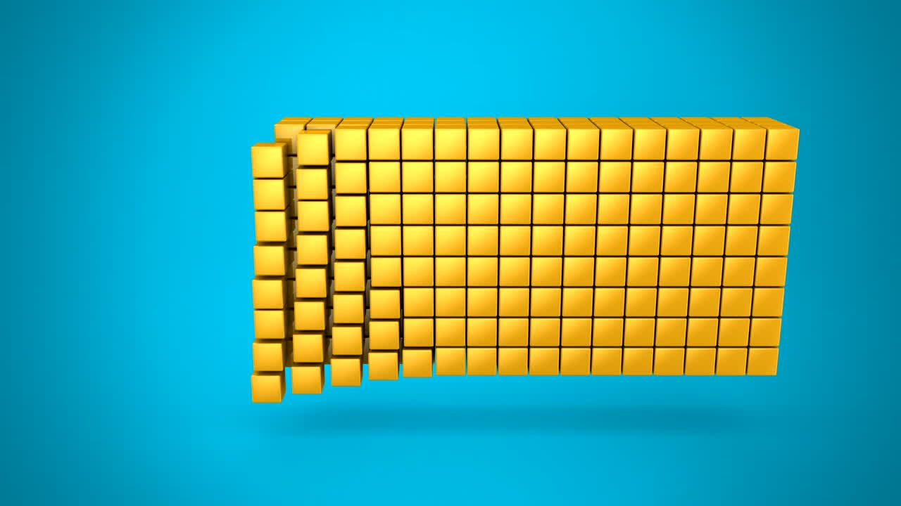 los cubos forman una onda