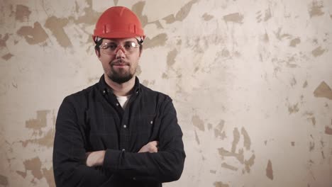 retrato de un trabajador de la construcción