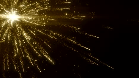 particles gold glitter bokeh award dust abstract background loop