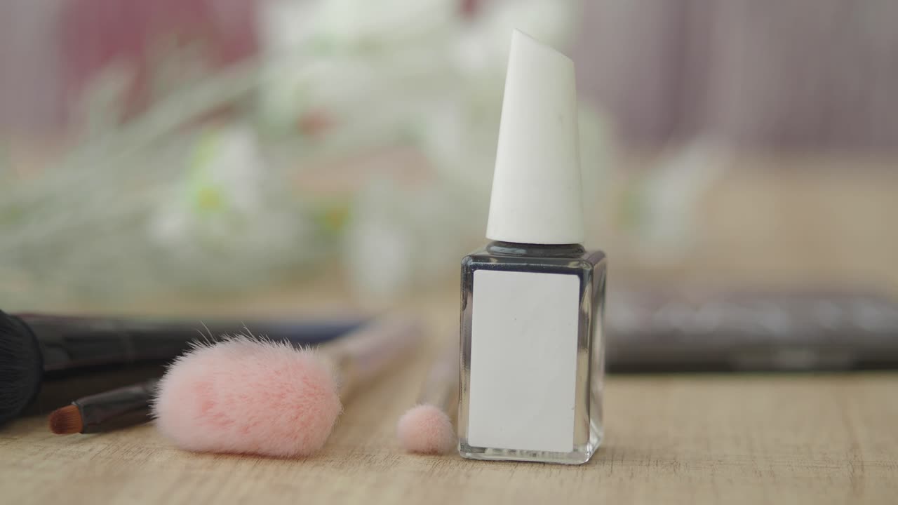 Nail polish and makeup brushes