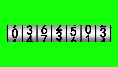 one million on the counter