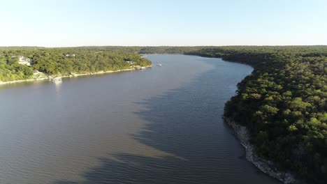 dies ist ein luftbildvideo von bridgeport lake in texas