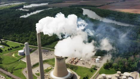 Abgasemissionen-Von-Kraftwerksschornsteinen-In-Europa,-Energie