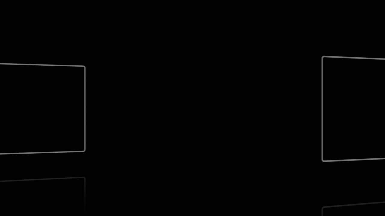 pantallas contra un fondo negro