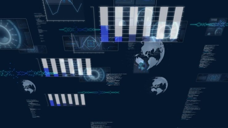 Animation of data processing and scopes scanning