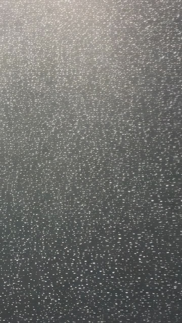 Vertical video: Brightening light exposing dark speckled panel close-up, boosting speckle contrast