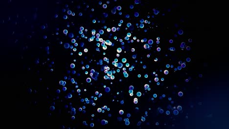 abstract glowing bubbles