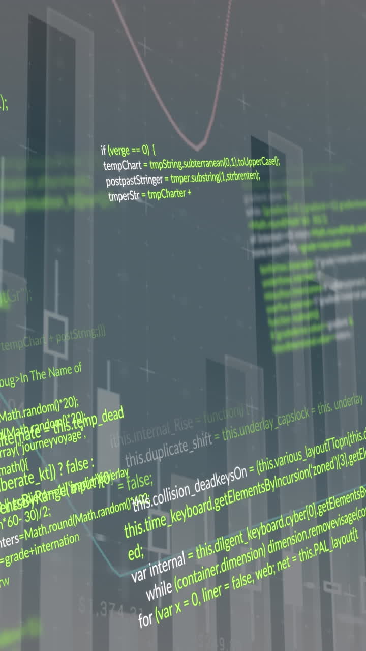 animación del procesamiento de datos sobre un fondo gris