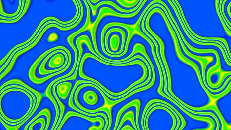 fondo de ondas abstractas azul y verde, bucle sin costuras.