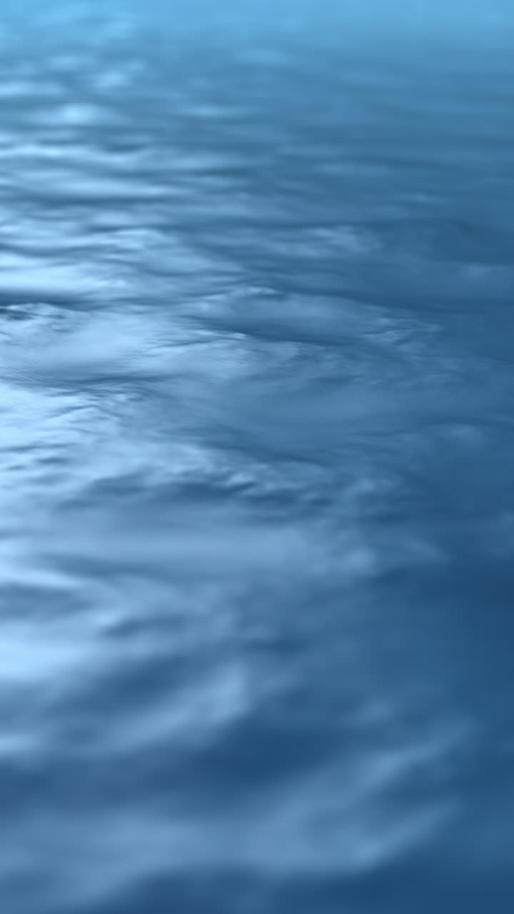 Спокойные синие морские волны Бесшовная зацикленная моушн-графика