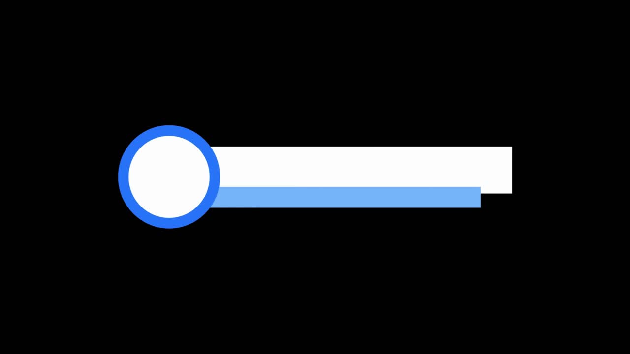 Clean Blue and White Animated Lower Third Graphic