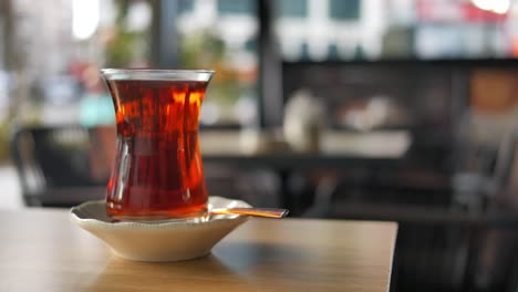 turkish tea in a traditional glass