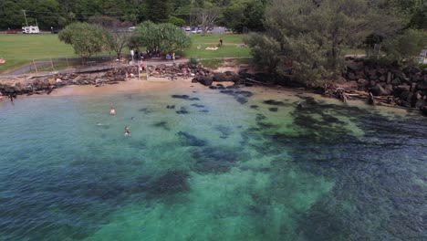 Idyllic Little Duranbah Beach In Tweed Heads, NSW, Australia - Drone Shot