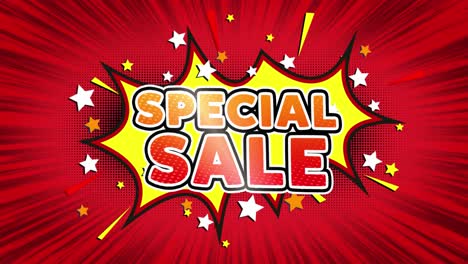 Special Sale Comic Book Style Graphic Design