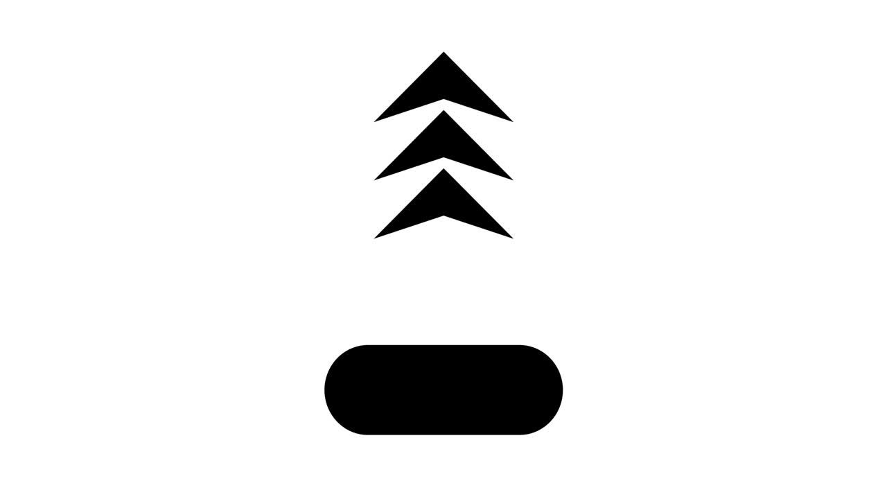 swipe up sign arrow animation. drag pull up icon animated video. follow button. visit page 4k