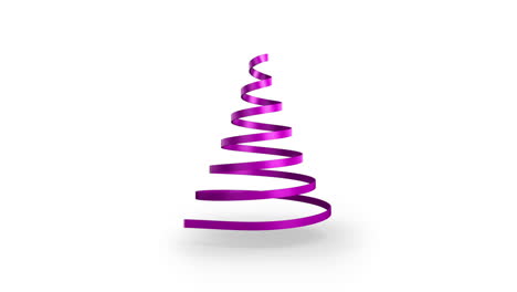 Ribbon-swirling-to-form-christmas-tree-shape