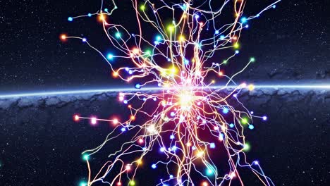 abstract neural network in space