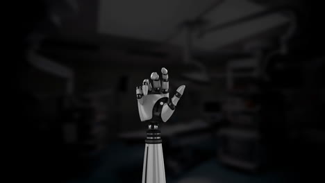 robot arm in an operating room