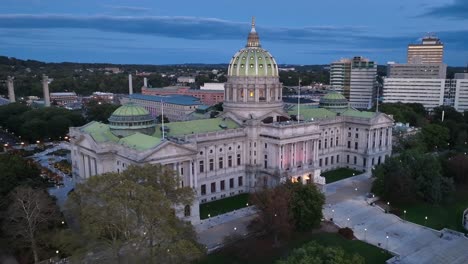 Pennsylvania-state-capitol-building-during-blue-hour