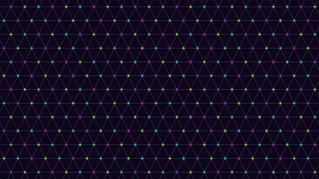 Abstract black and blue grid pattern with dots