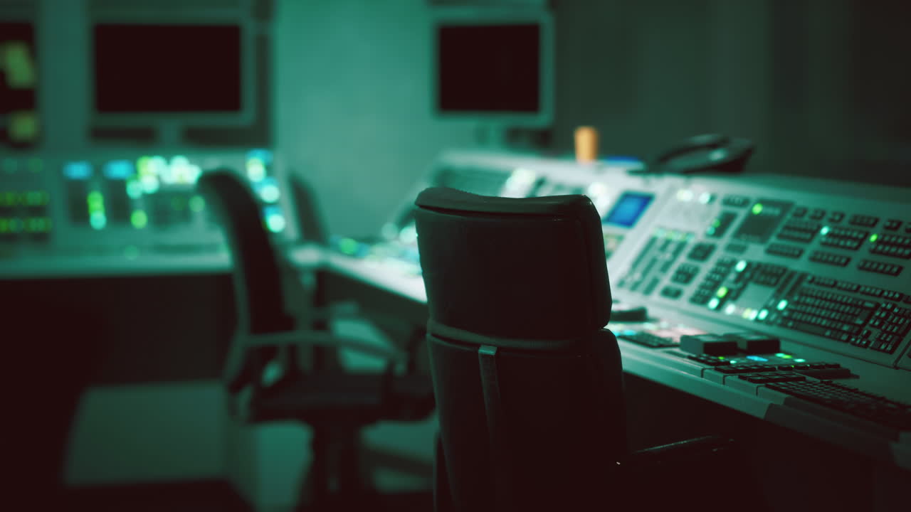 空の発電所のコントロールルーム