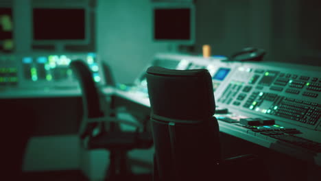 empty power plant control room