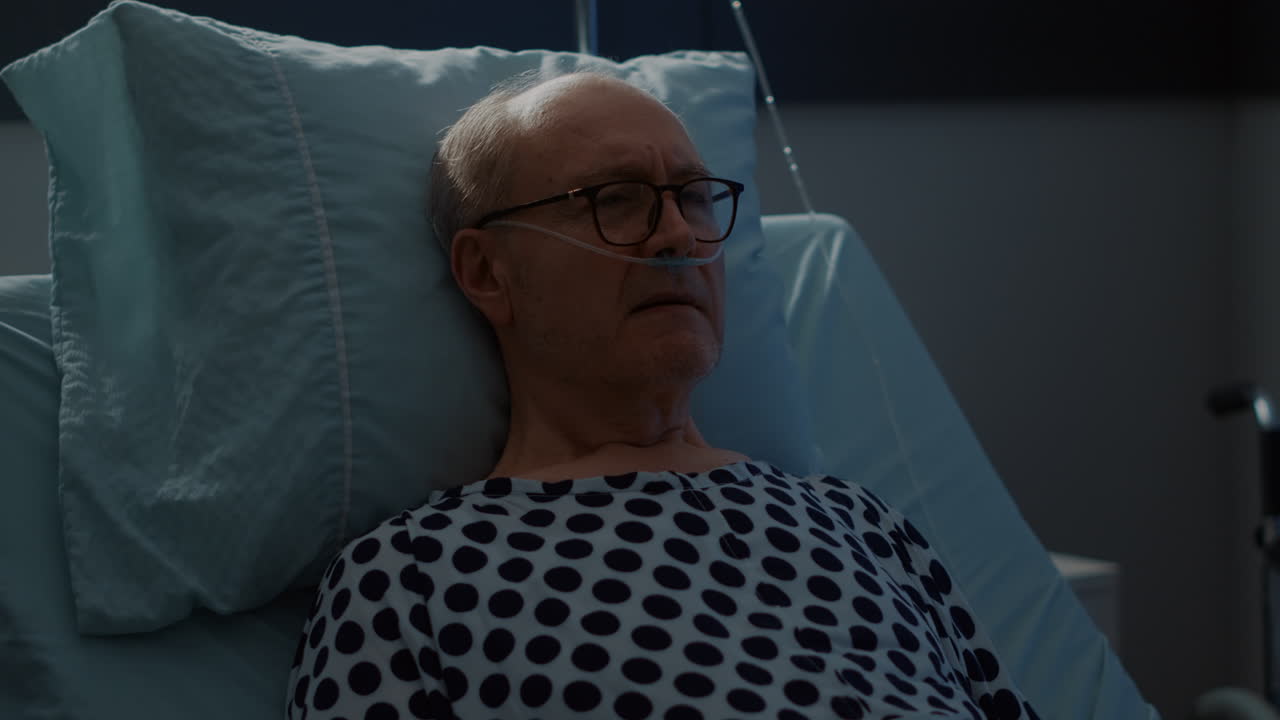 Hospital ward patient needing healthcare medication