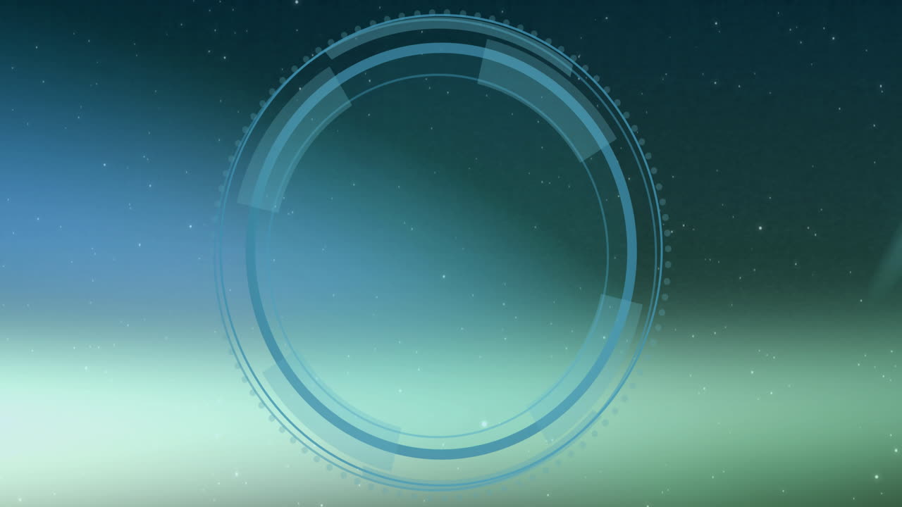 녹색 배경에 데이터 보호와 함께 범위 스캔과 방패 아이콘의 애니메이션