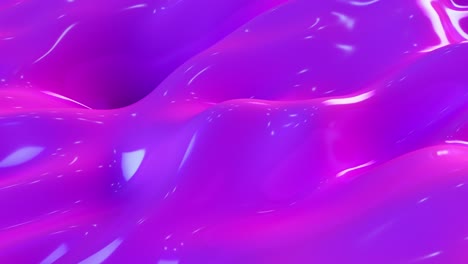 abstract motion background. purple modern fluid noise background. deformed surface with reflections. seamless loop 3d render